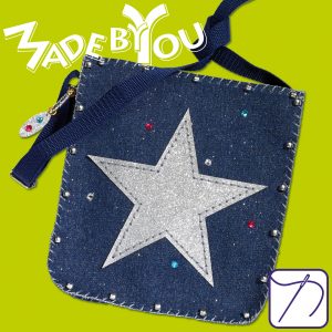 Jeanstasche Glitzerstern