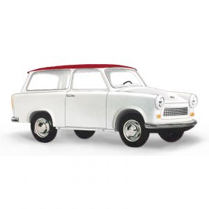 Trabant Kombi »de Luxe«, weiß mit rotem Dach