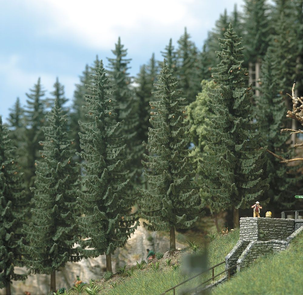 2 Fichten 55 mm H0