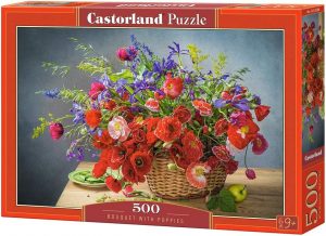 Bouquet with Poppies, 500 Teile