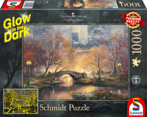 Central Park im Herbst, Thomas Kinkade, Glow in the dark, 1000 Teile
