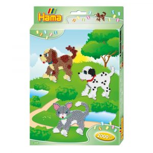 Geschenkbox Hund & Katze mit 2.000 Bügelperlen, Hama midi