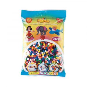 Bügelperlen midi Beutel 3.000 Stück Vollton Mix