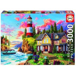 EDUCA Lighthouse near the ocean