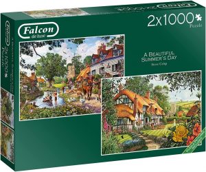 Falcon A Beautiful Summer's Day, Puzzle 2 x 1000 Teile