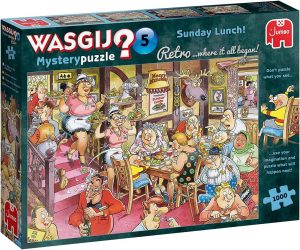 Wasgij Retro Mystery 5 - Sonntagsessen!, Puzzle 1000 Teile