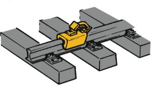 Hemmschuhe 12 Stk. gelb H0