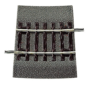 Gebogenes Gleis R2¼ mit Bettung.  Radius 358 Gebogenes Gleis R2¼ mit Bettung.  Radius 358 mm, Bogenwinkel 7,5°.       VP6 358