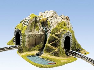 HO Ecktunnel, 1-gl., gebogen