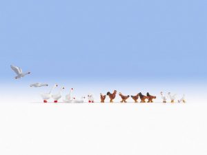 HO Hühner und Gänse