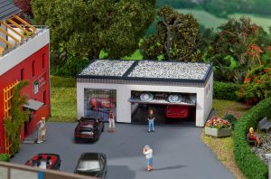 Doppelgarage mit Antriebsteil