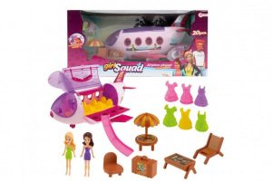 GIRL SQUAD Spielset Flugzeug +Strand-Set
