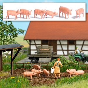Sechs Schweine H0