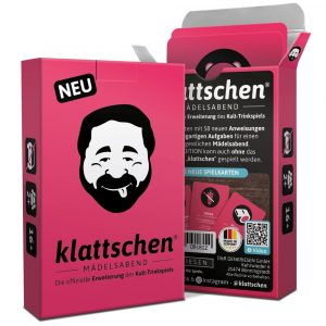 DENKRIESEN - klattschen® - Mädelsabend - SPIELKARTENKARTON Das wahrscheinlich beste Trinkspiel aller Zeiten