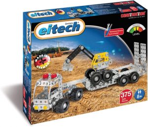 Tieflader mit Bagger