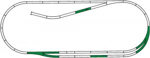Gleisset C ROCO-LINE m.Bett.