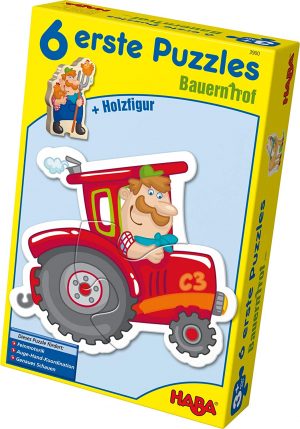 6 erste Puzzles Bauernhof