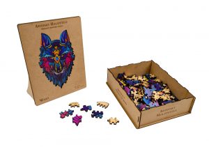 Artefakt Holzpuzzle 2 in 1 Wolf, 180 Teile