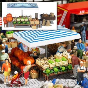 Marktstand Gemüse H0