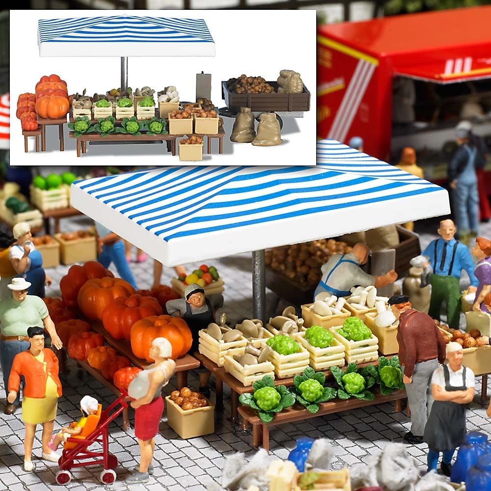 Marktstand Gemüse H0