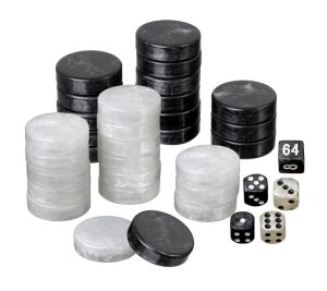 BG-Spielsteine, groß, 34 x 10 mm, Kunsts