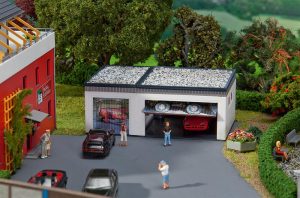Doppelgarage mit Antriebsteil