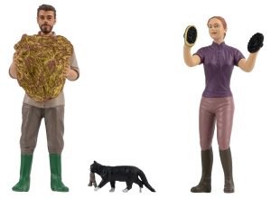 Pferdepfleger und Katze