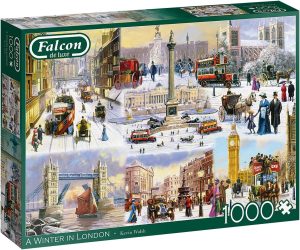 Falcon - A Winter in London. Puzzle 1000 Teile