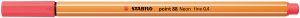 Fineliner STABILO® point 88®, neonrot