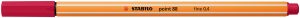Fineliner STABILO® point 88®, dunkelrot